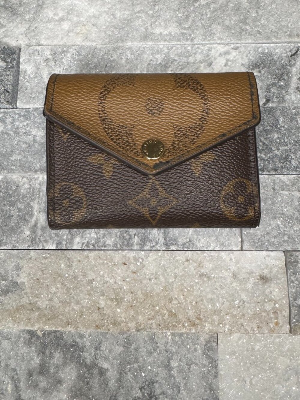 Louis Vuitton Reverse Monogram Zoe Wallet
